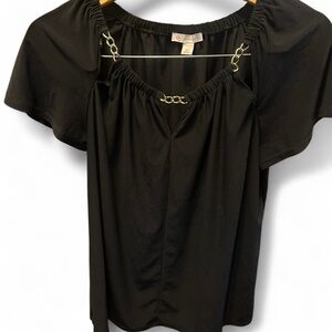 Elegant Black Women's Top
